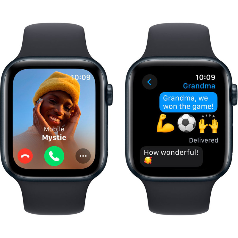 Смартгодинник Apple Watch SE GPS 44mm Midnight Aluminium Case with Midnight Sport Band – S/M