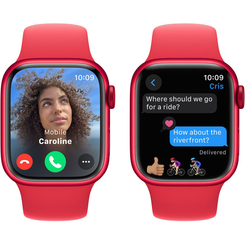 Смартгодинник Apple Watch Series 9 GPS 41mm RED Aluminium Case with RED Sport Band – S/M