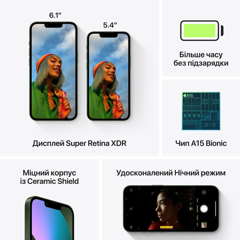 Смартфон Apple iPhone 13 128Gb Green